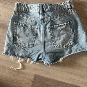 Distressed Denim Shorts